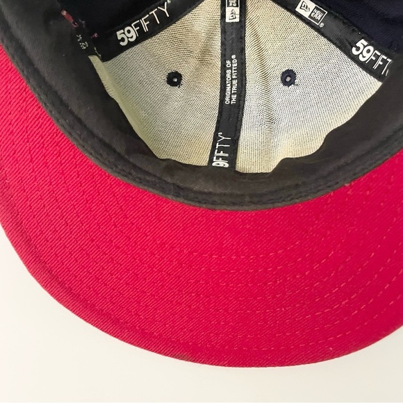 Boston Red Sox MLB Hat Cap Fitted 7 1/2 Wool New Era 59Fifty - Picture 11 of 16